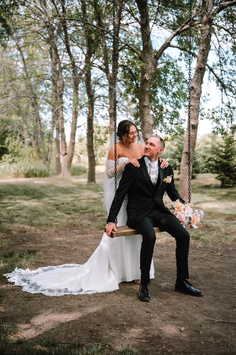 Cassidy & Nathan’s wedding at The Veranda Swing Photo